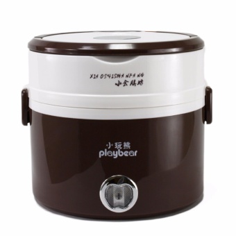 Play Bear กล่องหุงข้าวอเนกประสงค์แบบพกพา รุ่น DFH-2013 (สีน้ำตาล) Play Bear กล่องหุงข้าวอเนกประสงค์แบบพกพา รุ่น DFH-2013 (สีน้ำตาล)